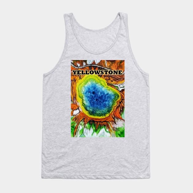 Yellowstone Hot Springs Tank Top by Matt Starr Fine Art